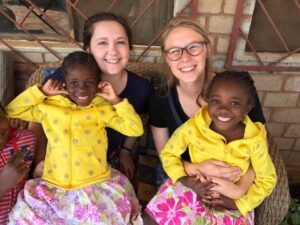 Zion Mission Team members Annie & Caley in Zambia